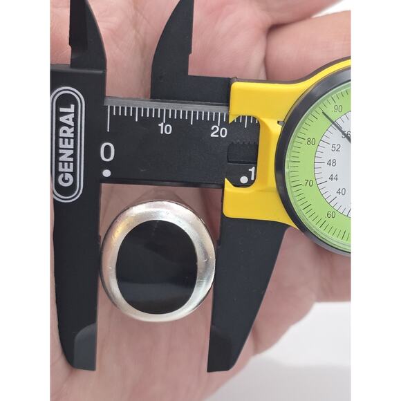 MODERNIST ROBERT LEE MORRIS STERLING SILVER ONYX BLACK RING SIZE 7 - Picture 13 of 16